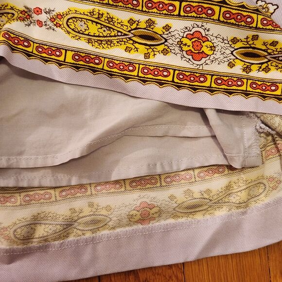 Anthropologie Pale Lavender Escharpe (Scarf) Print Full Gathered Skirt, Sz 0 - Picture 7 of 10